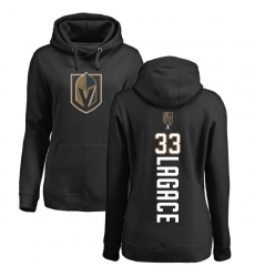 NHL Women's Adidas Vegas Golden Knights #33 Maxime Lagace Black Backer Pullover Hoodie
