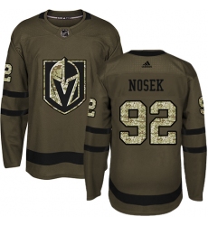 Youth Adidas Vegas Golden Knights #92 Tomas Nosek Authentic Green Salute to Service NHL Jersey