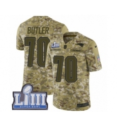 Youth Nike New England Patriots #70 Adam Butler Limited Camo 2018 Salute to Service Super Bowl LIII Bound NFL Jersey
