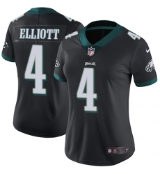 Women's Nike Philadelphia Eagles #4 Jake Elliott Black Alternate Vapor Untouchable Limited Player NFL Jersey