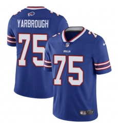 Men's Nike Buffalo Bills #75 Eddie Yarbrough Royal Blue Team Color Vapor Untouchable Limited Player NFL Jersey