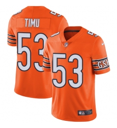 Youth Nike Chicago Bears #53 John Timu Limited Orange Rush Vapor Untouchable NFL Jersey