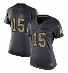 Women's Nike Chicago Bears #15 Josh Bellamy Limited Black 2016 Salute to Service NFL Jersey