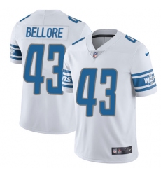 Youth Nike Detroit Lions #43 Nick Bellore White Vapor Untouchable Limited Player NFL Jersey