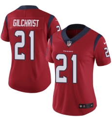 Women's Nike Houston Texans #21 Marcus Gilchrist Red Alternate Vapor Untouchable Limited Player NFL Jersey