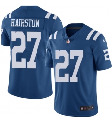 Men's Nike Indianapolis Colts #27 Nate Hairston Limited Royal Blue Rush Vapor Untouchable NFL Jersey