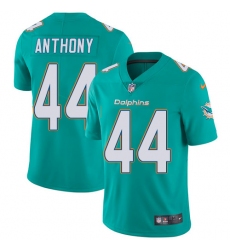 Men's Nike Miami Dolphins #44 Stephone Anthony Aqua Green Team Color Vapor Untouchable Limited Player NFL Jersey