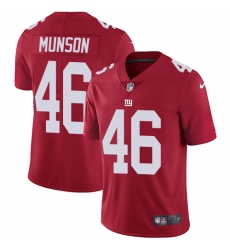 Youth Nike New York Giants #46 Calvin Munson Red Alternate Vapor Untouchable Limited Player NFL Jersey