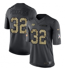 Youth Nike Tampa Bay Buccaneers #32 Jacquizz Rodgers Limited Black 2016 Salute to Service NFL Jersey