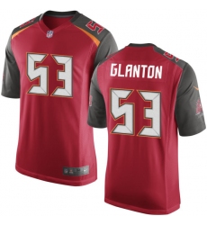 Men's Nike Tampa Bay Buccaneers #53 Adarius Glanton Game Red Team Color NFL Jersey