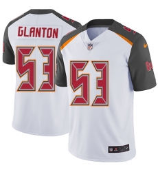 Men's Nike Tampa Bay Buccaneers #53 Adarius Glanton White Vapor Untouchable Limited Player NFL Jersey