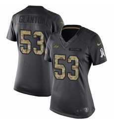 Women's Nike Tampa Bay Buccaneers #53 Adarius Glanton Limited Black 2016 Salute to Service NFL Jersey