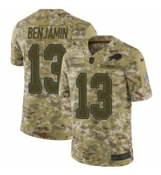 Youth Nike Buffalo Bills #13 Kelvin Benjamin Limited Camo 2018 Salute to Service NFL Jersey