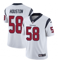 Men's Nike Houston Texans #58 Lamarr Houston White Vapor Untouchable Limited Player NFL Jersey
