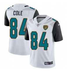 Youth Nike Jacksonville Jaguars #84 Keelan Cole White Vapor Untouchable Limited Player NFL Jersey