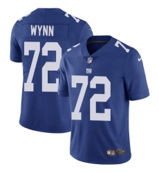 Youth Nike New York Giants #72 Kerry Wynn Royal Blue Team Color Vapor Untouchable Limited Player NFL Jersey