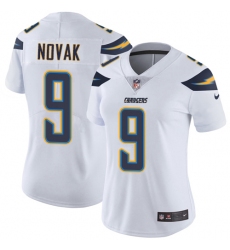 Women's Nike Los Angeles Chargers #9 Nick Novak White Vapor Untouchable Limited Player NFL Jersey