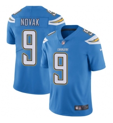 Youth Nike Los Angeles Chargers #9 Nick Novak Electric Blue Alternate Vapor Untouchable Limited Player NFL Jersey