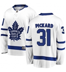 Men's Toronto Maple Leafs #31 Calvin Pickard Fanatics Branded White Away Breakaway NHL Jersey