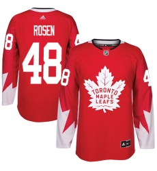 Youth Adidas Toronto Maple Leafs #48 Calle Rosen Authentic Red Alternate NHL Jersey