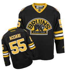 Youth Reebok Boston Bruins #55 Noel Acciari Authentic Black Third NHL Jersey
