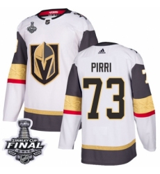 Women's Adidas Vegas Golden Knights #73 Brandon Pirri Authentic White Away 2018 Stanley Cup Final NHL Jersey