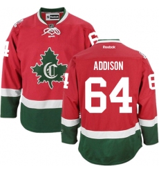 Women's Reebok Montreal Canadiens #64 Jeremiah Addison Authentic Red New CD NHL Jersey