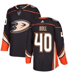 Youth Adidas Anaheim Ducks #40 Jared Boll Authentic Black Home NHL Jersey