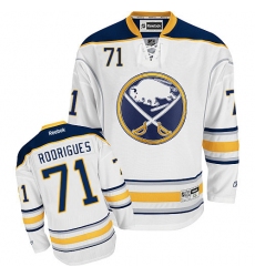 Women's Reebok Buffalo Sabres #71 Evan Rodrigues Authentic White Away NHL Jersey
