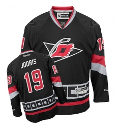 Men's Reebok Carolina Hurricanes #19 Josh Jooris Authentic Black Third NHL Jersey