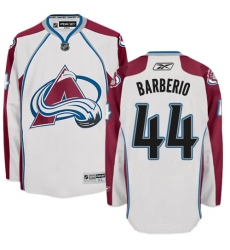 Youth Reebok Colorado Avalanche #44 Mark Barberio Authentic White Away NHL Jersey
