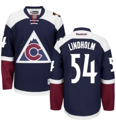 Youth Reebok Colorado Avalanche #54 Anton Lindholm Authentic Blue Third NHL Jersey