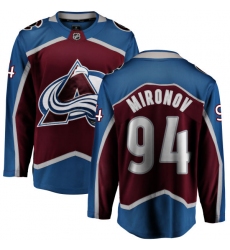 Youth Colorado Avalanche #94 Andrei Mironov Fanatics Branded Maroon Home Breakaway NHL Jersey