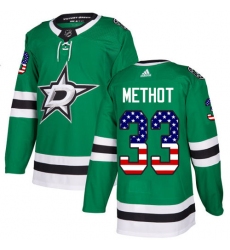 Youth Adidas Dallas Stars #33 Marc Methot Authentic Green USA Flag Fashion NHL Jersey
