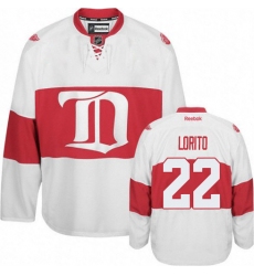 Women's Reebok Detroit Red Wings #22 Matthew Lorito Authentic White Third NHL Jersey