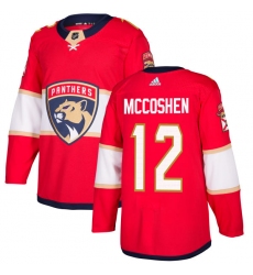 Men's Adidas Florida Panthers #12 Ian McCoshen Authentic Red Home NHL Jersey