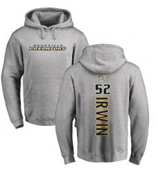 NHL Adidas Nashville Predators #52 Matt Irwin Ash Backer Pullover Hoodie