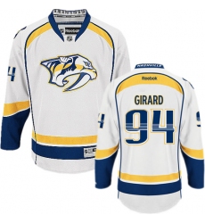Men's Reebok Nashville Predators #94 Samuel Girard Authentic White Away NHL Jersey