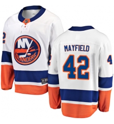 Youth New York Islanders #42 Scott Mayfield Fanatics Branded White Away Breakaway NHL Jersey