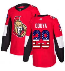 Youth Adidas Ottawa Senators #29 Johnny Oduya Authentic Red USA Flag Fashion NHL Jersey