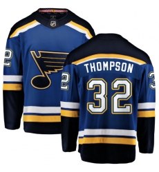 Youth St. Louis Blues #32 Tage Thompson Fanatics Branded Royal Blue Home Breakaway NHL Jersey