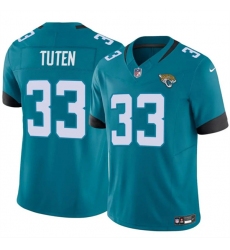 Men's Jacksonville Jaguars #33 Bhayshul Tuten Teal 2024 Vapor Untouchable Limited Football Stitched Jersey