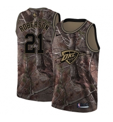 Youth Nike Oklahoma City Thunder #21 Andre Roberson Swingman Camo Realtree Collection NBA Jersey
