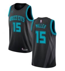 Women's Nike Jordan Charlotte Hornets #15 Percy Miller Swingman Black NBA Jersey - 2018 19 City Edition