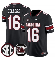 Men's South Carolina Fighting Gamecocks #16 LaNorris Sellers Black 2026 F.U.S.E. Stitched Nike Jersey