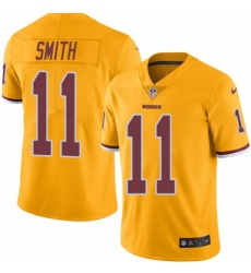 Men's Nike Washington Redskins #11 Alex Smith Limited Gold Rush Vapor Untouchable NFL Jersey