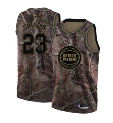 Men's Nike Detroit Pistons #23 Blake Griffin Swingman Camo Realtree Collection NBA Jersey