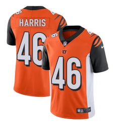 Men's Nike Cincinnati Bengals #46 Clark Harris Orange Alternate Vapor Untouchable Limited Player NFL Jersey