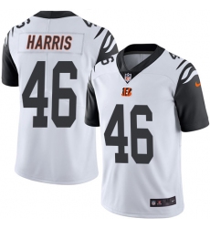 Youth Nike Cincinnati Bengals #46 Clark Harris Limited White Rush Vapor Untouchable NFL Jersey