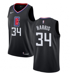 Men's Nike Los Angeles Clippers #34 Tobias Harris Swingman Black Alternate NBA Jersey Statement Edition